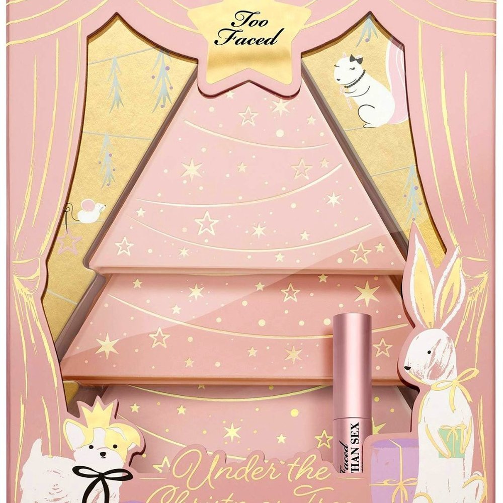 NEW Set TOO FACED Under the Christmas Tree 3x Pallette + Better Than Sex Mascara
